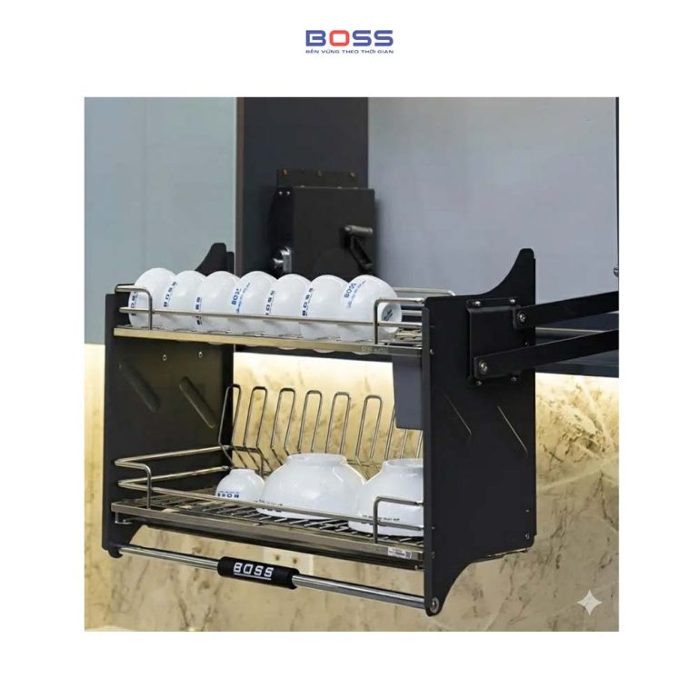 Giá Bát Đĩa Di Động Nan Oval Inox 304